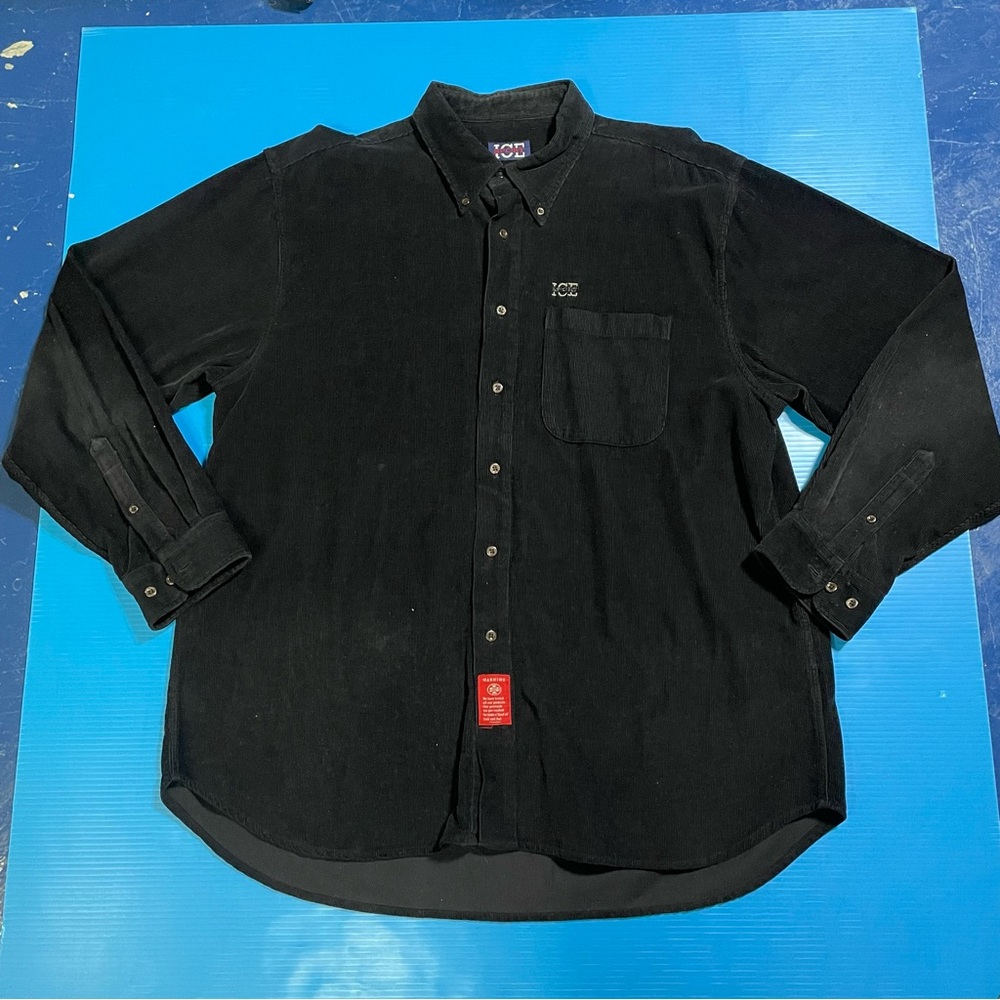 Ice Men's Black Casual Button-Down‎ Shirt